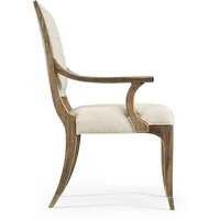 Ensemble de 2 fauteuils de salle à manger rembourrés, assise et dossier rembourrés, pieds en bois massif, chaises d'appoint confortables pour cuisine et salle à manger