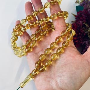 Rosario Islámico de 66 Cuentas Hechas de Ámbar Báltico Amarillo Claro, Cuentas de Ámbar Oliva - Product Image 6