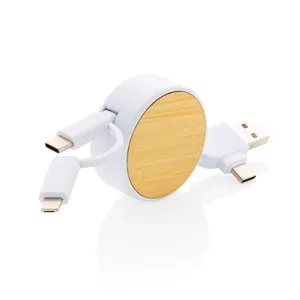 Cavo USB Retrattile 6-in-1 Ontario: Gadget Promozionale Sostenibile per Ricarica e Trasferimento Dati - Product Image 5