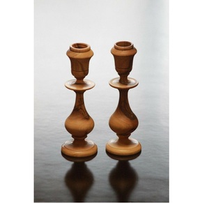 Juego de 3 piezas hecho en La India, juego decorativo de madera, portavelas X Mas Day, regalo, logotipo personalizado, portavelas de madera para el hogar X Mas Day - Product Image 3