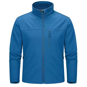 OEM Logo personnalisé Doublure Coupe-vent léger Uniforme Pull en molleton imperméable Veste softshell d'extérieur pour hommes - Product Image 4