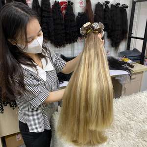 2024 couleur chaude ruban adhésif droit Remy pour Genius trame perruque cuticule alignée non traitée 100% Extensions de cheveux vierges crus vietnamiens - Product Image 3