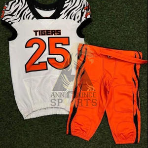 Maillot de Football Américain Imprimé Personnalisé Respirant 100% Polyester Broderie Personnalisé OEM Service Vente en Gros - Product Image 6