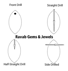 เปลือกหอยมุกธรรมชาติเรียบเนียน ประดับด้วยควอตซ์สีทองแดง ขนาด 10x35 มม. รูปทรงบริโอเล็ต ทรงมาร์คีส์ สำหรับทำเครื่องประดับ - Product Image 2