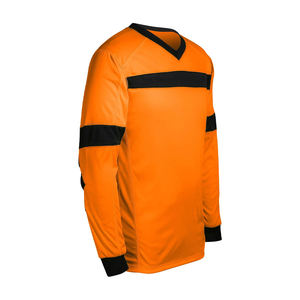 Camisetas de fútbol personalizadas, transpirable, 100% poliéster, manga completa, camisetas de entrenamiento de fútbol con logotipo personalizado, estampado, cuello en V, Unisex - Product Image 2