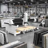 Machine à découper CNC pour la fabrication de marbre, granit et quartz avec découpe intelligente et traitement multi-angles 5 axes