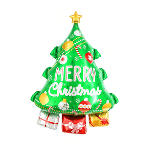 Palloncini a Forma di Albero di Natale Party Love 54,5X77,5Cm Confezione da 12 Pezzi - Product Image 2