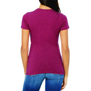 Camisetas de manga corta de nuevo diseño de la mejor calidad para mujer Ropa informal de Bajo MOQ Camisetas de mujer a la venta - Product Image 3