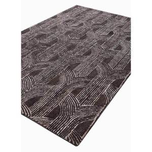 พรมขนสัตว์ทอมือลายเรขาคณิตสีเบจและสีน้ำตาล รุ่น Tahn-7075 สำหรับห้องนั่งเล่น ทางเข้าบ้าน และห้องนอน สำหรับใช้ในบ้าน - Product Image 2