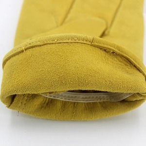1 paire de gants de protection thermique en cuir de vache unisexe, doux, avec protection des doigts, protection du travail, fermeture magnétique, hiver, extérieur - Product Image 2