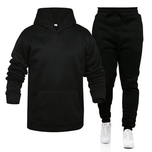 Sudaderas y pantalones informales de manga larga para hombre, conjuntos de dos piezas de lana, traje 2025 para hombre, chándal, sudadera cálida de otoño, ropa de calle - Product Image 6