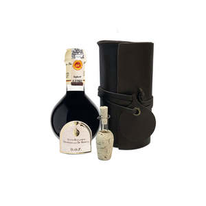 Vinaigre balsamique raffiné vieilli DOP traditionnel de Modène 100ml liquide 12 bouteilles par boîte - Product Image 1