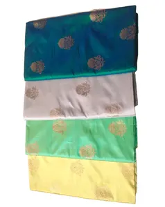 Latest Collection Indian Wedding Wear Designer silk Saree with Designer Embroidery Blouse for woman Party Trendy 100% silk Saree