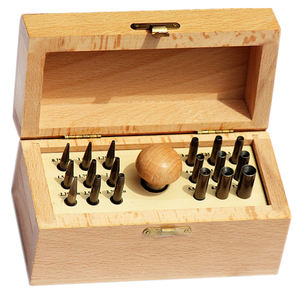 Caja de ajuste de bisel con 18 punzones para herramientas y equipos de joyería Uso de suministro para herramientas de fabricación de joyas Venta al precio más bajo - Product Image 1
