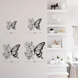 Panneau d'art mural en métal 3D fabriqué à la main pour la décoration intérieure Accent intérieur moderne élégant Design mural salon chambre - Product Image 2