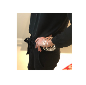 กําไลอะคริลิค Hip Hop Non สามสร้อยข้อมืองูสําหรับผู้หญิงผู้ชายและขนาดที่กําหนดเองพรรค Ware งานแต่งงาน - Product Image 1