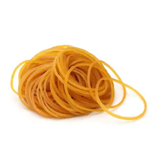 Durable Natural Silicone High Elasticity Yellow Rubber Band