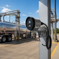 Caméra réseau anti-explosion 4MP PoE H.265 Vision nocturne IP67 en alliage d'aluminium pour zone de chargement de pétrolier