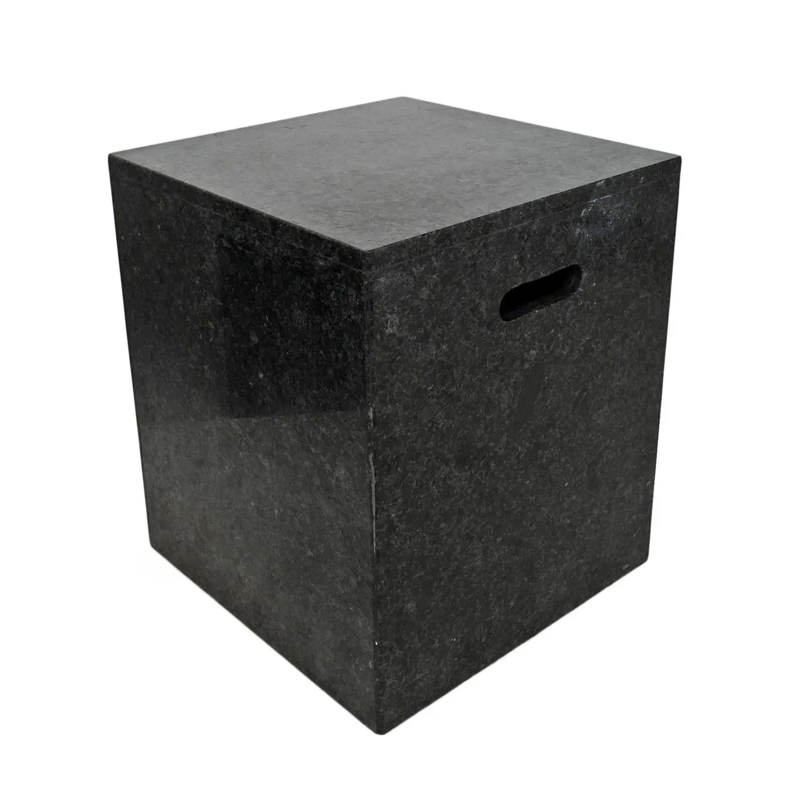 Moderner schwarzer Marmor würfel hocker tisch, schwarzer Marmor würfel hocker Tisch möbel, Marmor block würfel