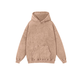 เสื้อผ้าสตรีทแวร์ผ้าฝ้าย 100% แบบสั่งทำพิเศษ ลายบาติกวินเทจฟอกสีสไตล์ย้อนยุค น้ำหนัก 420 กรัม ทรงโอเวอร์ไซส์สำหรับผู้ชาย ตกแต่งด้วยงานปักแบบดิสเทรส - Product Image 6