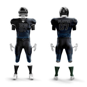 Conjuntos de uniformes de fútbol americano unisex personalizados de talla grande para adultos, Manga corta transpirable, precio bajo, entrega rápida, sin impuestos aplicados - Product Image 3