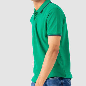 2025 Collection manches courtes pour hommes de haute qualité pour polos maillot respirant motif solide grande taille compressé - Product Image 3