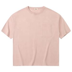 T-shirt poids lourd surdimensionné 100% coton de haute qualité unisexe à col arrondi avec impression personnalisée pour un usage sportif pour hommes et femmes - Product Image 3