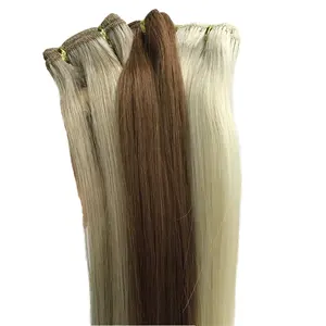 Top Grade European Hair Weaving Remy Double Drawn Cuticle Aligned 14inch to 28inch Hair Extension For Salon Stylist