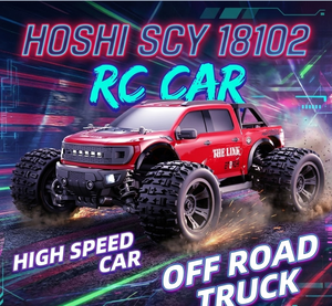 HOSHI SCY 18102 1:18 Voiture RC 4WD Tout-terrain <span class=keywords><strong>Monster</strong></span> Truck 28Km/h Haute vitesse Véhicule de course électrique télécommandé Jouet Meilleur cadeau - Product Image 1