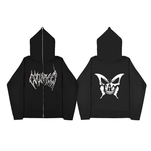 Logo personnalisé pour sweat-shirt d'hiver 100% coton de haute qualité, unisexe, pour hommes et femmes, imprimé hip-hop avec strass - Product Image 5
