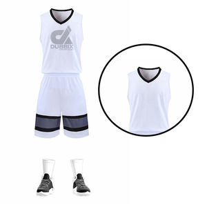 Ensemble d'uniformes de basket-ball réversible à sublimation intégrale avec logo personnalisé, respirant, 100% polyester, saison d'hiver, maillot d'équipe 3D pour hommes - Product Image 1