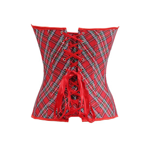 Corset bustier en dentelle de coton, haut de clubwear, ceinture de maintien de la taille, corset sur le buste, <span class=keywords><strong>rouge</strong></span>, sexy, gothique, respirant - Product Image 4