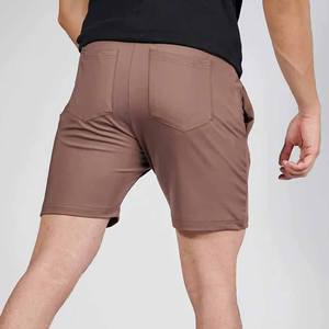 Haute qualité décontracté 100% polyester tricoté Shorts motif taille élastique respirant taille moyenne Style personnalisé solide disponible OEM - Product Image 4