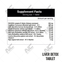 Nutricore Yetişkin Spor Beslenmesi Karaciğer Detoks Tabletleri NAC Devedikeni Ekstresi 60 Tablet Karaciğer Koruması için Sağlık Takviyesi
