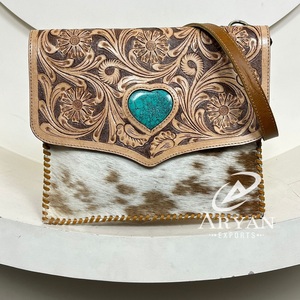 2025 fábrica nuevo bolso cruzado de cuero mecanizado a mano personalizable para mujer correa ajustable DISEÑO DE sobre Bolsos de hombro de piel de vaca - Product Image 1