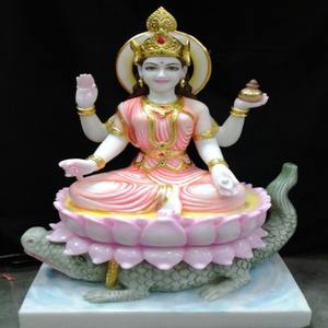 Elegante Estatua Tradicional de la Diosa Lakshmi, Escultura Artesanal India para Jardín Interior o Templo, Precio al por Mayor - Product Image 1
