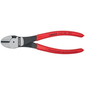 For 180mm Metric Polished Chrome Vanadium Steel Industrial Grade Heavy-duty <b>Side</b> <b>Cutters</b> with 0 Jaw Bend Plastic Coating - Product Image 4