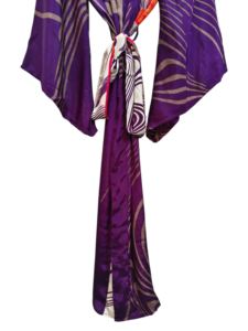 Camisa de Fiesta, Kimono de Seda para Mujer, Multicolor, Suave, Ropa de Casa, Blusa de Seda Multicolor, Kimono Corto, Talla Única, Estilo Lounge - Product Image 3