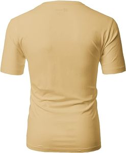 T-shirts à manches courtes coupe ajustée décontractée pour hommes T-shirts doux et légers à col en V du Bangladesh - Product Image 2