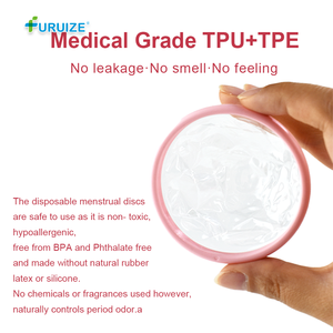 Disque menstruel jetable Furuize, alternative à la coupe menstruelle à usage unique <span class=keywords><strong>pour</strong></span> les femmes, protection hygiénique mensuelle - Product Image 2