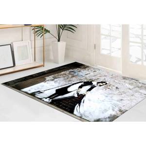 Alfombra con Diseño de Grafiti de Banksy: Alfombra Antideslizante con Estampado Decorativo, Alfombra Suave con Pelo Corto - Product Image 3