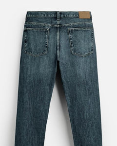 กางเกงยีนส์ทรงหลวมสำหรับผู้ชายกางเกงขายาวสไตล์วินเทจแบบผูกเชือก - Product Image 2