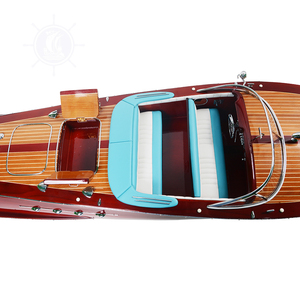 Mô hình tàu gỗ tuyết tùng thủ công Riva Triton, thiết kế được vẽ tay, từ OMH art and craft supplies (91.4Dx27.9Rx25.4C cm) - Product Image 3