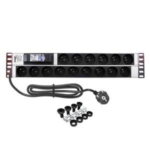 PDU 2U 15 voies de type E français avec disjoncteur – 16A - Product Image 1