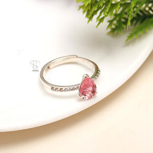 2025ใหม่ล่าสุดแหวนพลอยทัวร์มาลีนสีชมพูสำหรับสาวสวยขายส่งเครื่องประดับ925แหวนเงินสเตอร์ลิงเครื่องประดับแฮนด์เมด - Product Image 3