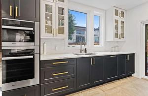 Armoires de cuisine de style moderne européen 2025, ultra-vente, en MDF massif, finition laquée, résistantes à l'eau, écologiques, nouveau style - Product Image 4