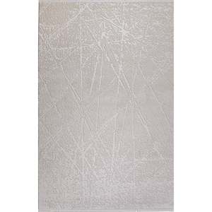 Tapis moderne blanc Elkenz 7553 Tapis Depot 100% acrylique Non-muant Facile à nettoyer Durable Chambre à coucher Bureau Chambre d'enfant Entrée - Product Image 1