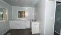 Maison conteneur double étage de 20 pieds avec balcon, toit plat, escalier extérieur, entièrement meublée + livraison gratuite
