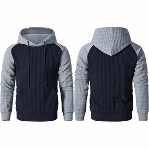 Moda al por mayor en blanco para hombre Streetwear Sudadera con capucha diseño personalizado poliéster/nailon antiarrugas de punto grueso sudaderas con capucha pesadas - Product Image 1