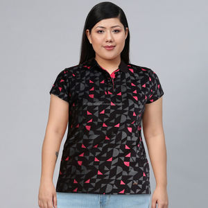 Camisetas Polo Fit2Fight de Alta Calidad para Mujer, Económicas, Personalizadas, con Estampado de Cambio Gradual de Color Amarillo, Diseño para Mujer - Product Image 5